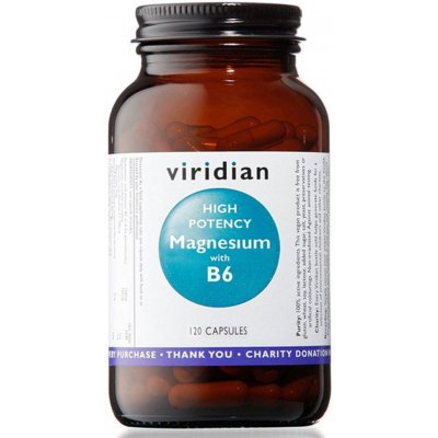 Viridian Nutrition High Potency Magnesium with B6 120 kapslí – Hledejceny.cz