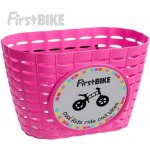 First bike košík růžový na odrážedlo – Zboží Mobilmania