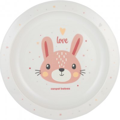 Canpol babies Dětský talíř CUTE ANIMALS zajíc – Zboží Dáma