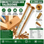 Vruty do dřeva PGB 8 x 200 mm 50 ks – Hledejceny.cz
