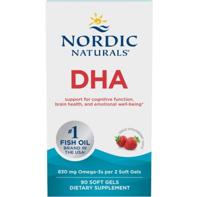 Nordic Naturals Prenatální DHA jahoda 90 kapslí – Hledejceny.cz