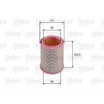 Vzduchový filtr VALEO 585711 – Hledejceny.cz