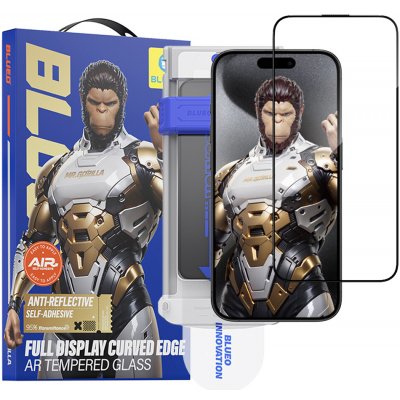 Blueo 3D ochranné sklo s aplikátorem pro iPhone 16 Pro Max iPhone 17 Pro Max černé 162546 – Zboží Živě