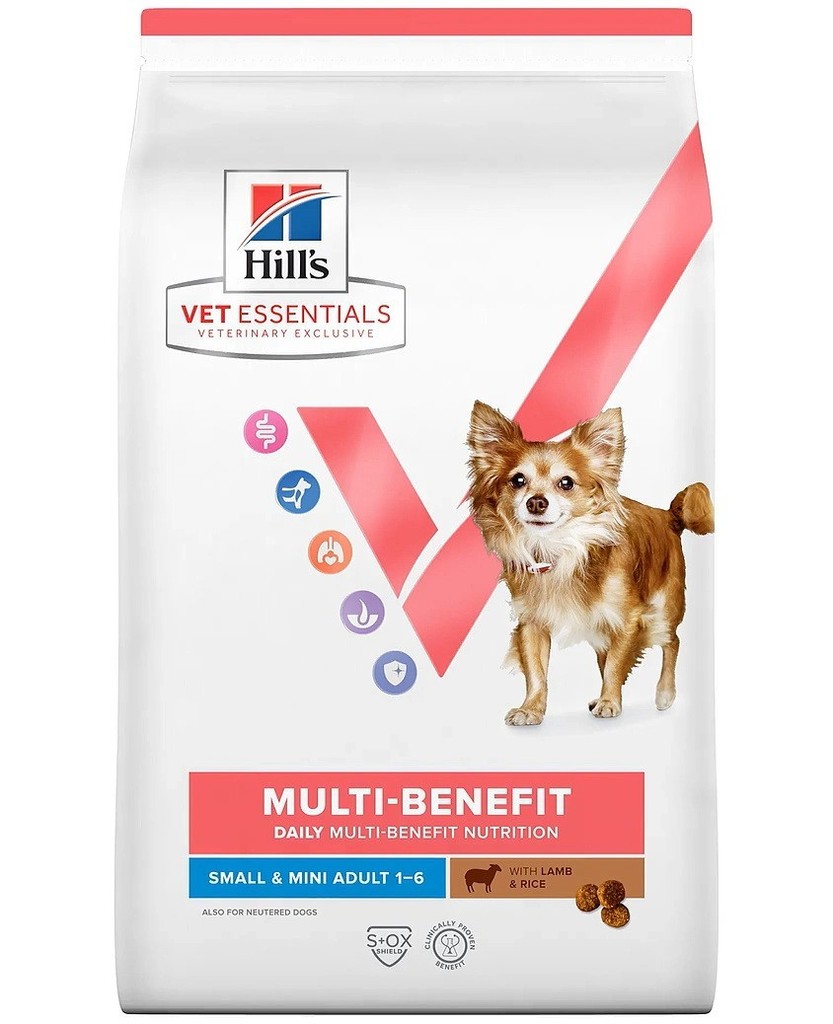 Hill’s Vet Essentials Adult Multi-Benefit Small & Mini Breed Lamb & Rice 2 kg