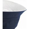Klobouk Beechfield Oboustranný keprový klobouček s prošívanými očky modrá námořní bílá