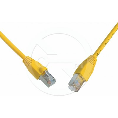 Solarix C5E-315YE-5MB patch CAT5E SFTP PVC, 5m, žlutý – Zboží Živě