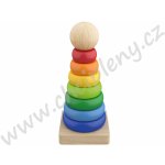 Playtive dřevěná edukativní hra stohovatelná věž – Sleviste.cz