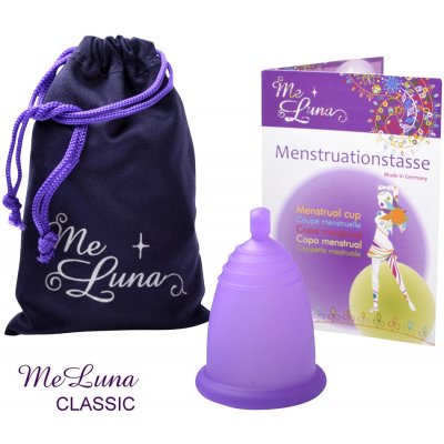 Me Luna menstruační kalíšek XL s kuličkou fialová – Zboží Dáma
