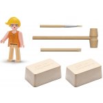 EFKO IGRÁČEK Archeoložka figurka egyptské vykopávky sarkofág a soška Nefertiti – Zboží Dáma