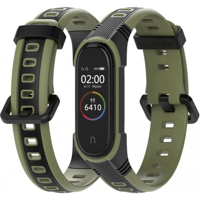 Xiaomi Mi Band 3/4 náhradní náramek Design Černá-army zelená MBSCZ-4DSGCAG – Zbozi.Blesk.cz