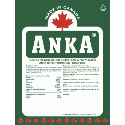 Anka Hi Performance 10 kg – Zbozi.Blesk.cz