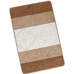 Bellatex Bany trojúhelníky bílá hnědá 60x100 cm – Zboží Mobilmania