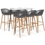 7dílný barový set bílo-šedý 172650 – Hledejceny.cz