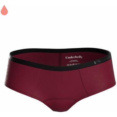 Underbelly menstruační kalhotky LOWEE bordó z polyamidu Pro velmi slabou menstruaci