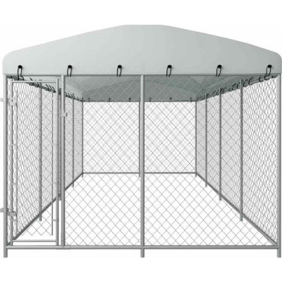 zahrada-XL Venkovní psí kotec se střechou 800 x 400 x 230 cm – Zboží Dáma
