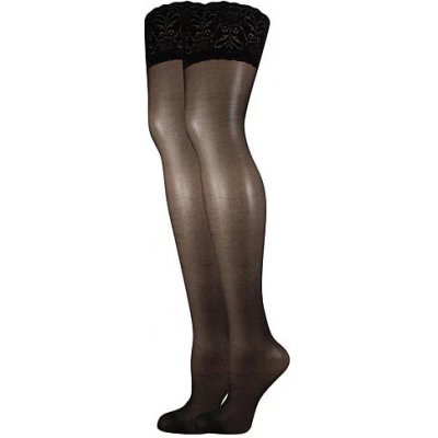 Lady B Samodržící punčochy dámské hold-ups 20 DEN černé – Zboží Dáma