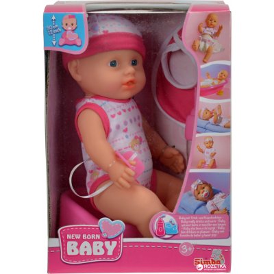 Simba čurací New Born Baby Darling 30 cm pije a čurá – Zbozi.Blesk.cz