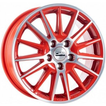 CMS C23 6x15 5x100 ET35 red polished