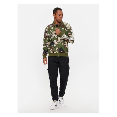 adidas Mikina Camo SSTR IS0253 zelená Regular Fit