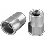 Nýtovací matice M6 se zapuštěnou mikro hlavou, pološestihranné tělo, nerez A2 (0,5–3,0 mm)