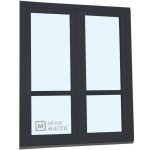Kömmerling balkonové dveře 70 AD s příčkou O+OS klapačka pravé antracit/bílá 150 x 200 cm jednostranná klika + madýlko + – Hledejceny.cz
