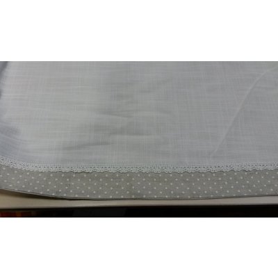 Záclonka béžový puntík 30 cm – Hledejceny.cz