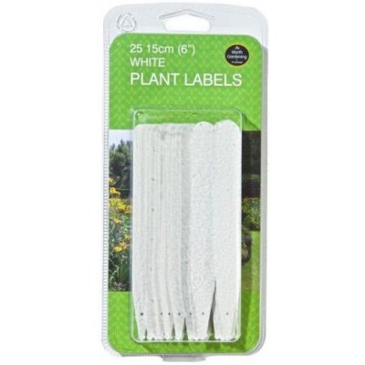 Garland Plant Label, 15 cm bílé štítky popisovací 25 ks – Zboží Mobilmania