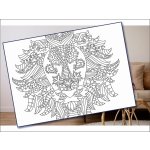 Radost v písku Šablona na pískování lví hlava A4 210 x 297 mm – Zboží Dáma