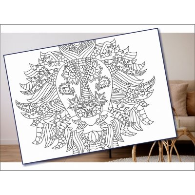 Radost v písku Šablona na pískování lví hlava A4 210 x 297 mm – Zboží Dáma