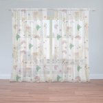 Sablio Záclony Roztomilé lamy: 2ks 150x250cm – Hledejceny.cz