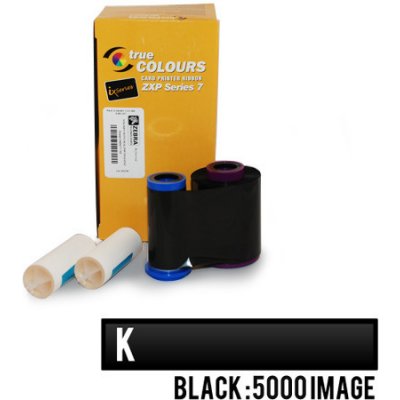 Páska Zebra ZXP7, monochromatická barvící páska pro potisk plastových karet, 5000 stran, černá – Zboží Živě