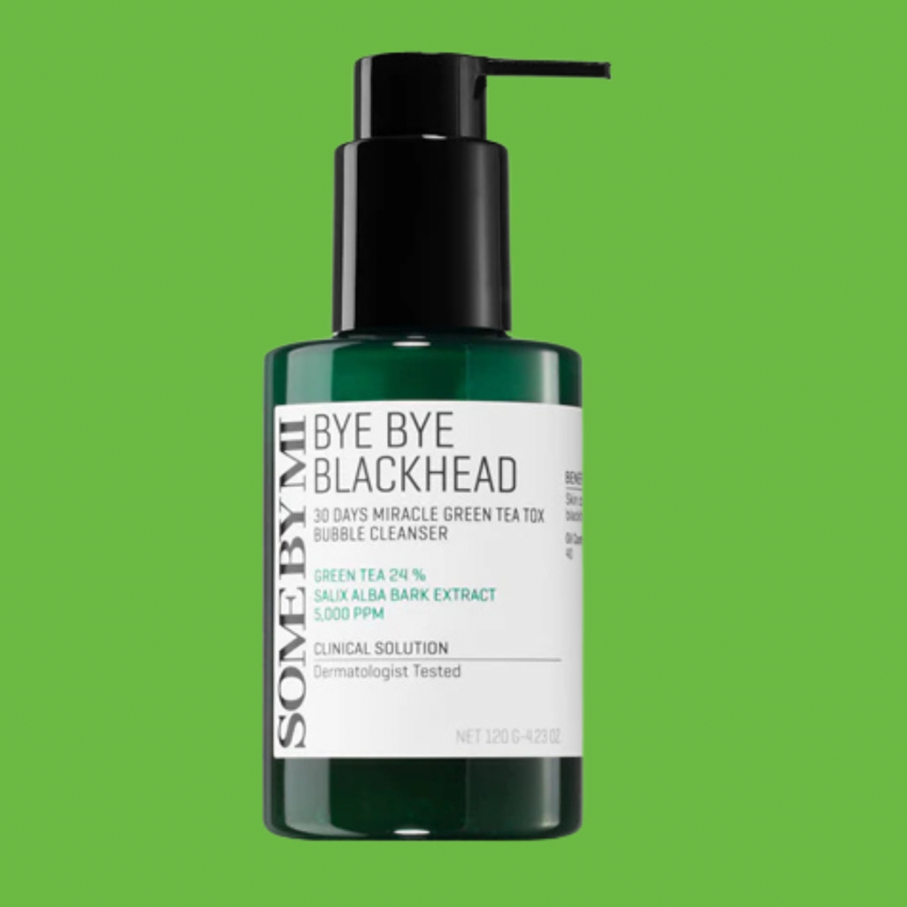 Some By Mi Bye Bye Blackhead 30 Days Miracle Green Tea Tox Bubble Cleanser 120 ml