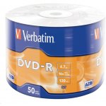 Verbatim DVD-R 4,7GB 16x WRAP Bulk, 50ks (43788) – Zboží Živě