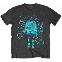 Billie Eilish tričko Neon Graffiti Logo Charcoal Grey pánské