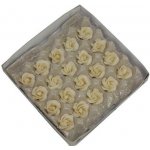 Marcipánové růže bílé – White Luxury 35 mm, 5 lístků (ruční výroba) – Zboží Dáma