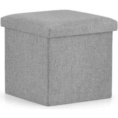 TRENDIE Skládací taburetka s úložným prostorem "L" světle šedá – Zboží Dáma