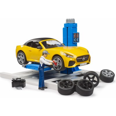 Bruder 62112 Bworld Servisní centrum + Roadster – Sleviste.cz