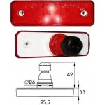 Svítilna poziční boční 24v/0,8w 95,7x30,7x13 s odrazkou led červená 40163022_A, , , – Hledejceny.cz