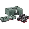 Nabíječka k aku nářadí - originální Metabo 4x 5,5 Ah + ASC 145 DUO + ML 685180000