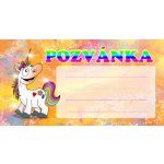 Dětská pozvánka na párty - Jednorožec, bal. 10 ks – Zboží Mobilmania