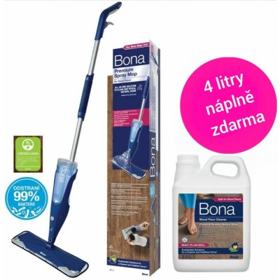 Bona Premium Spray Mop na drevené podlahy + 4 l čistič – Zbozi.Blesk.cz