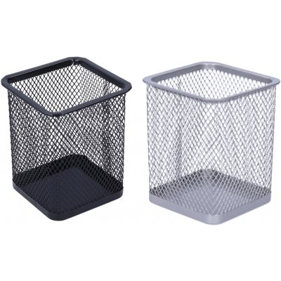 Stojánek drátěný na tužky stříbrný čtver – Sleviste.cz