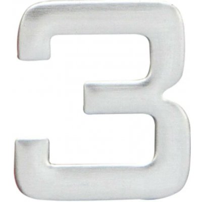 Cobra Číslice "3" 25mm mat.nerez nalepovací – Hledejceny.cz