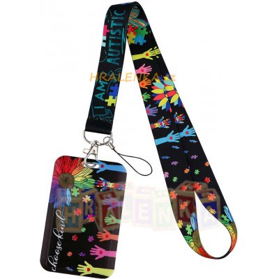 Šňůrka na krk 23123 s cedulkou na ID kartu Autist – Hledejceny.cz