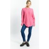 Dámský svetr a pulovr Monnari Svetry a kardigany Asymetrický dámský svetr růžový