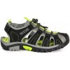 Dětské trekové boty Regatta Westshore Jnr dětské sandály černá/zelená