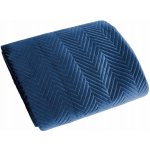 Mybesthome Přehoz na křeslo sedačku SAMUEL modrá 70 x 160 cm – Sleviste.cz