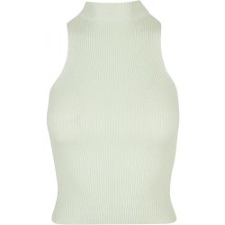 Ladies Short Rib Knit Turtleneck lightmint