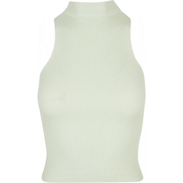 Dámské tílko Ladies Short Rib Knit Turtleneck lightmint