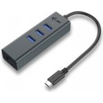 i-Tec USB-C Metal HUB 3 Port + Gigabit Ethernet C31METALG3HUB – Zboží Živě
